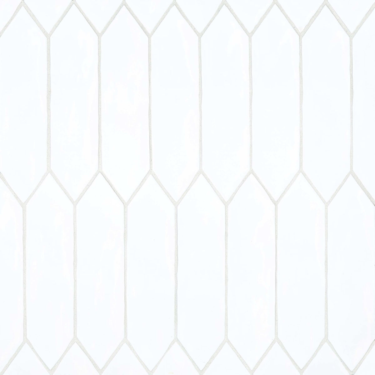 Bedrosians Reine 3" x 12" Picket Wall Tile Glossy White