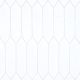 Bedrosians Reine 3" x 12" Picket Wall Tile Glossy White