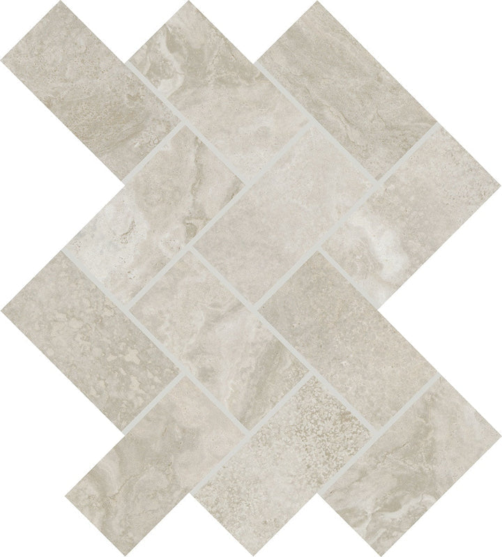 Daltile Archaia 2" X 4" Herringbone Province Grey