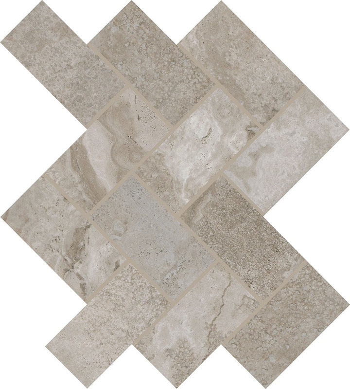 Daltile Archaia 2" X 4" Herringbone Atlas Grey