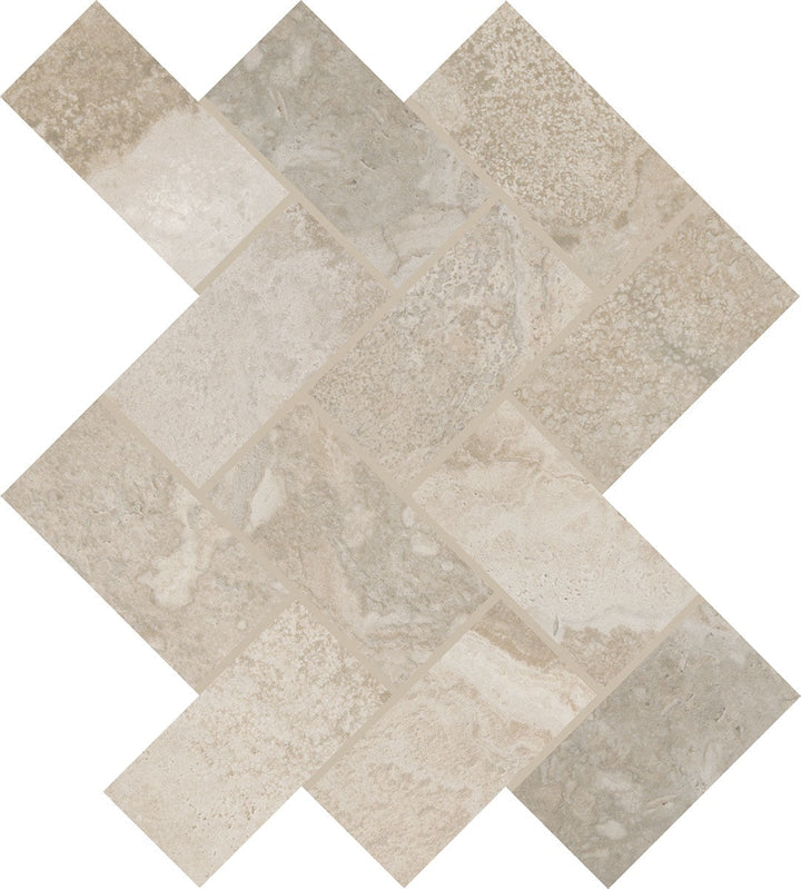 Daltile Archaia 2" X 4" Herringbone Artifact Beige