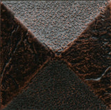 Daltile Anthology Armor 2" X 2" Deco Pyramid Oil Rub Bronze