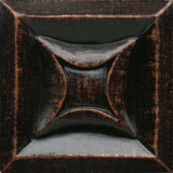 Daltile Anthology Armor 2" X 2" Deco Star Oil Rub Bronze