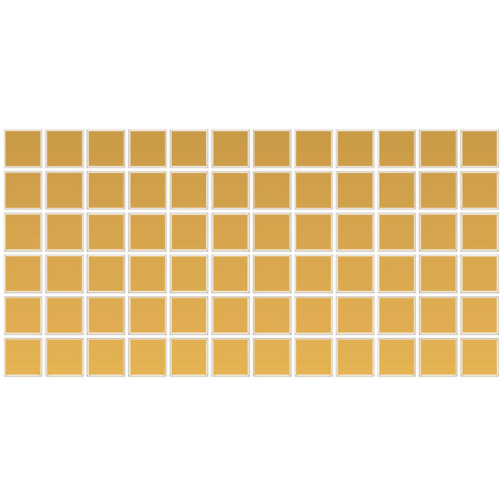 Daltile Color Wheel Mosaic 2" X 2" Straight Joint Glossy Mustard