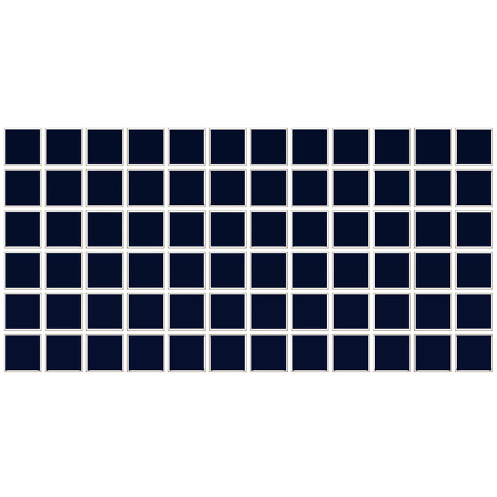 Daltile Color Wheel Mosaic 2" X 2" Straight Joint Glossy Navy