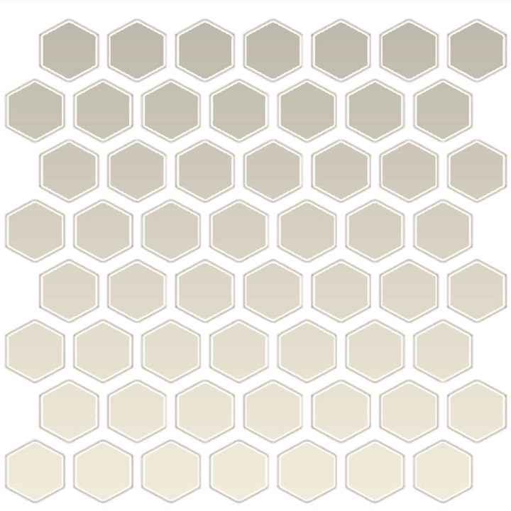 Daltile Color Wheel Mosaic 12" X 14" Hexagon Glossy Biscuit