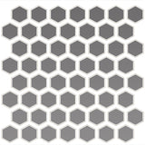 Daltile Color Wheel Mosaic 12" X 14" Hexagon Matte Matte Suede Gray