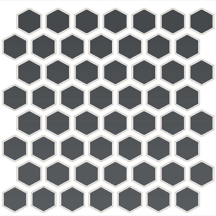 Daltile Color Wheel Mosaic 12" X 14" Hexagon Glossy Chalkboard