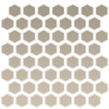 Daltile Color Wheel Mosaic 12" X 14" Hexagon Matte Matte Urban Putty