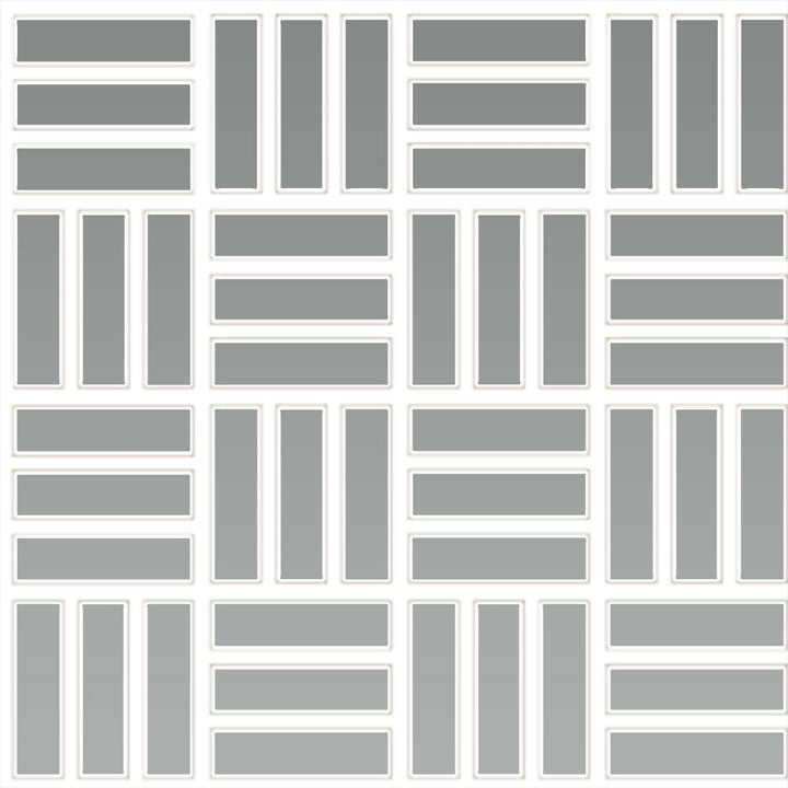Daltile Color Wheel Mosaic 1" X 3" Lattice Weave Matte Matte Desert Gray