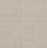 Daltile Fabric Art 1" X 3" Mosaic Straight Joint Modern Textile Taupe