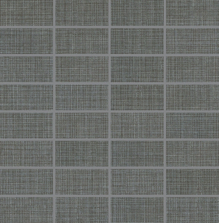 Daltile Fabric Art 1" X 3" Mosaic Straight Joint Modern Textile Dark Gray