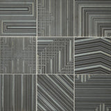 Daltile Geometric Fusion 8" X 8" Mixed Graphite