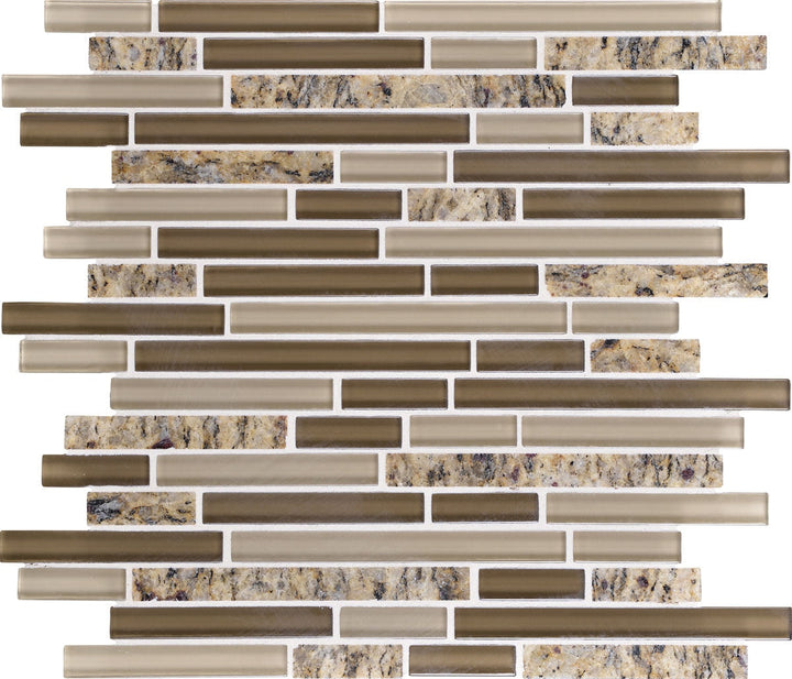 Daltile Granite Radiance 12" X 12" Random Linear Mosaic Santa Cecil Bld