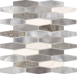 Daltile Fanfare Infinite Mirage 1" X 4" Stretched Hexagon Eternal Dream