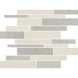 Daltile Ironcraft 12" X 12" Random Interlocking Mosaic Phoshor Grey Blend