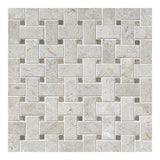 Daltile Limestone 1" X 2" Basketweave Arctic Gray