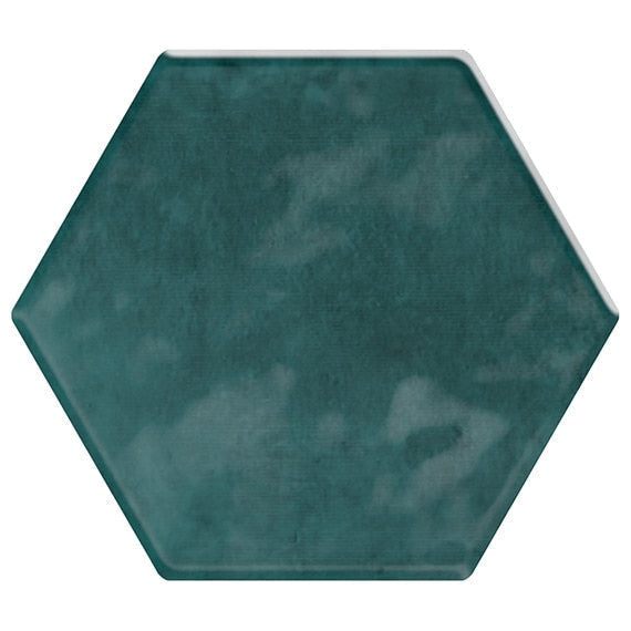 Daltile Mesmerist 4" X " Hexagon Undulated Mystique