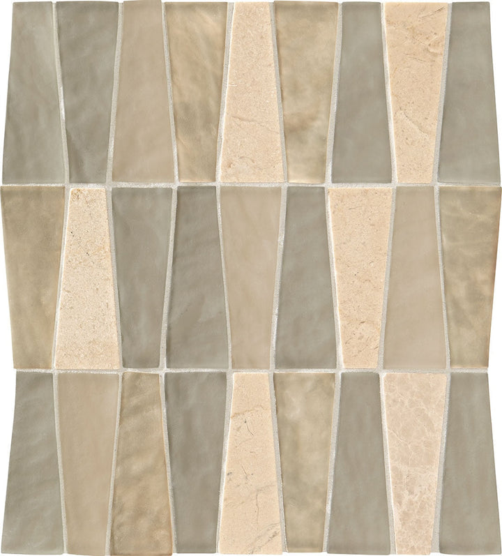 Daltile Fanfare Regal Pendant 11" X 12" Trapezoid Mosaic Aurelian Empress