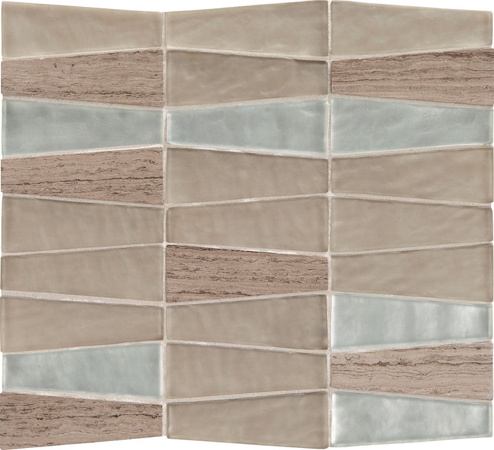 Daltile Fanfare Regal Pendant 11" X 12" Trapezoid Mosaic Contessa Charm