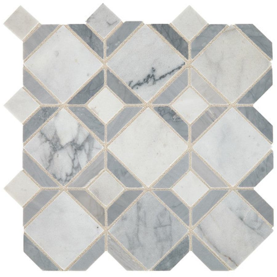 Daltile Sublimity 12" X 12" Parquet Cirrus Storm