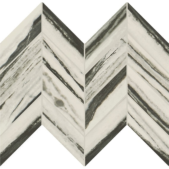 Daltile Vertuo 2" X 5" Chevron Stria Bravura