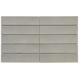 Emser Kaizen 2" x 8" Stacked Mosiac 9" x 15" Satin  Ash