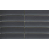 Emser Kaizen 2" x 8" Stacked Mosiac 9" x 15" Satin  Ebony
