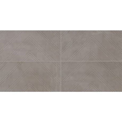 Daltile Chord 12" X 24" Deco Textured Forte Grey