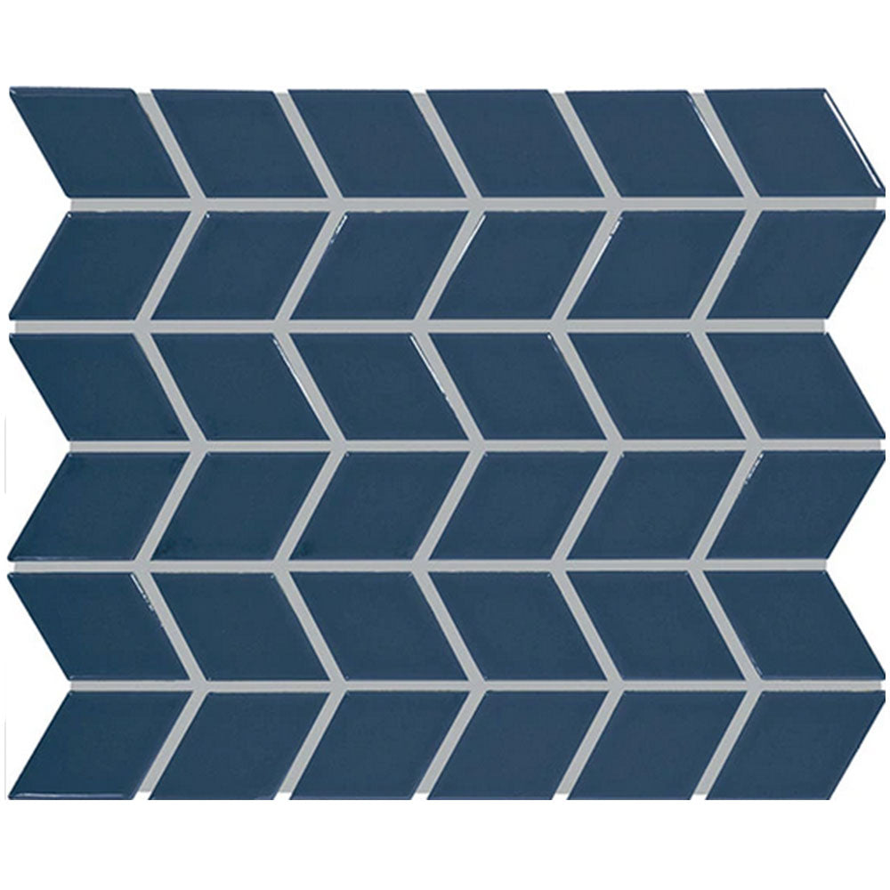 Daltile Color Wheel Retro 2" X 3" Chevron Glossy Galaxy