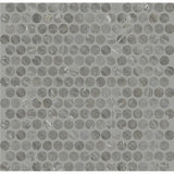 Daltile Famed 11" X 13" Mosaic Penny Rounds Glamour
