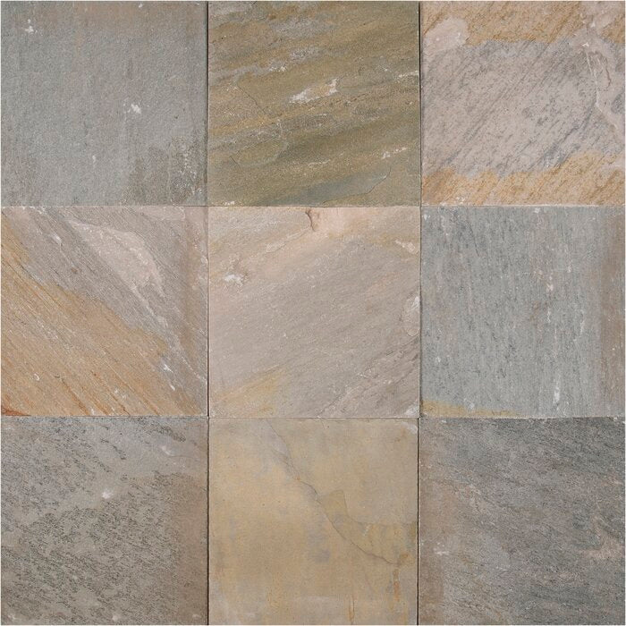 MS International Slate And Quartzite 12" x 24" Gauged Golden White
