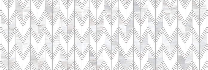 Emser Kudos 16"x47"  Chevron Perla