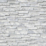 MS International Rockmount 6" x 24" 3D Ledger Panel Calacatta Cressa