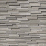 MS International Rockmount 6" x 24" 3D Ledger Panel Gray Oak