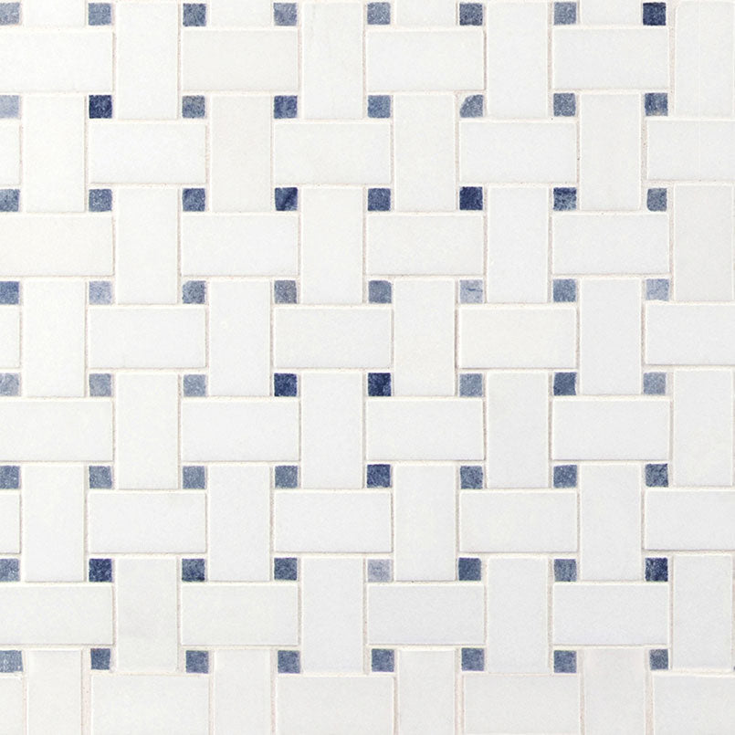 MS International Decorative Mosaic 12" x 12" Basketweave Azula