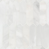 MS International Natural Stone Marble 3" x 12" Picket Honed Arabescato Cararra
