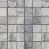 MS International Bernini 2" x 2" Mosaic Carbone
