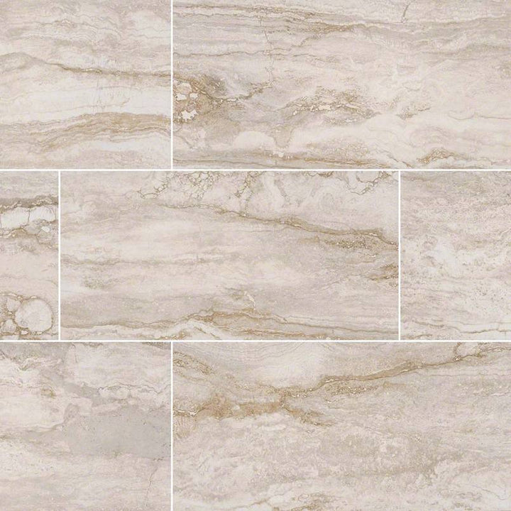 MS International Bernini 12" x 24" Matte Bianco