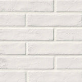 MS International Brickstone 2" x 10" Brick Matte White 