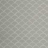 MS International Domino 12" x 12" Scallop Glossy Gray