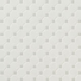 MS International Domino 12" x 12" Octagon 2" White And Gray