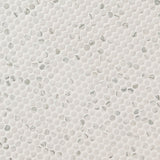 MS International Decorative Mosaic 12" x 12" Penny Round Carrara 