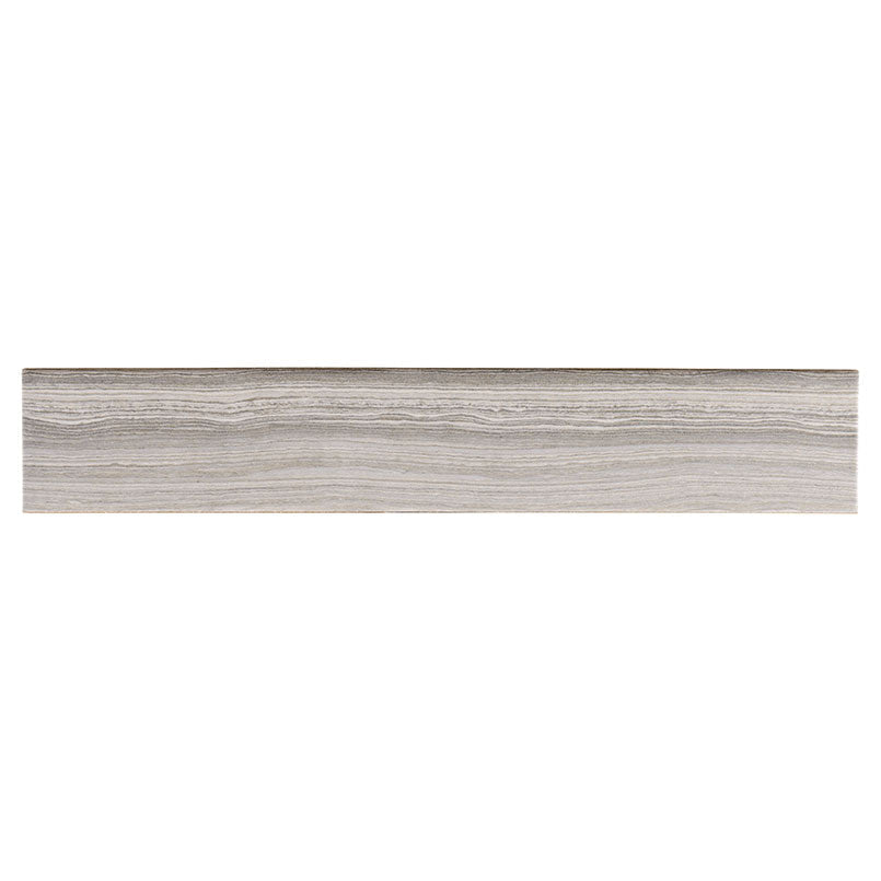 MS International Eramosa 3" x 18" Bullnose Matte Silver