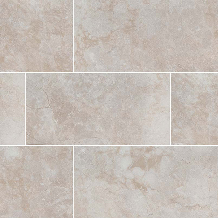 MS International Ansello 12" x 24" Matte Ivory