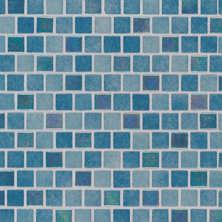 MS International Decorative Mosaic 12" x 12" Penny Square 1" x 1" Caribbean Reef
