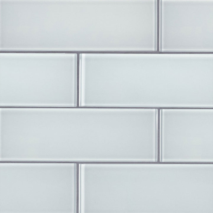 MS International Decorative Mosaic 12" x 12" Subway 3" x 9" Ice Glass