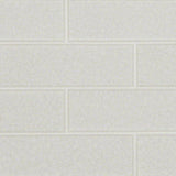 MS International Decorative Mosaic 12" x 12" Subway 3" x 9" Frosted Icicle Glass