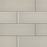 MS International Decorative Mosaic 12" x 12" Subway 3" x 9" Snowcap White