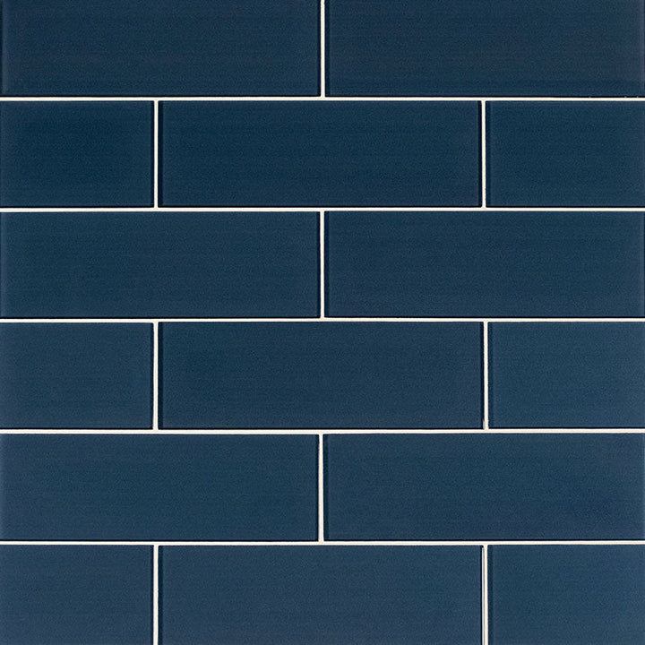 MS International Decorative Mosaic 12" x 12" Subway 4" x 12" Midnight
